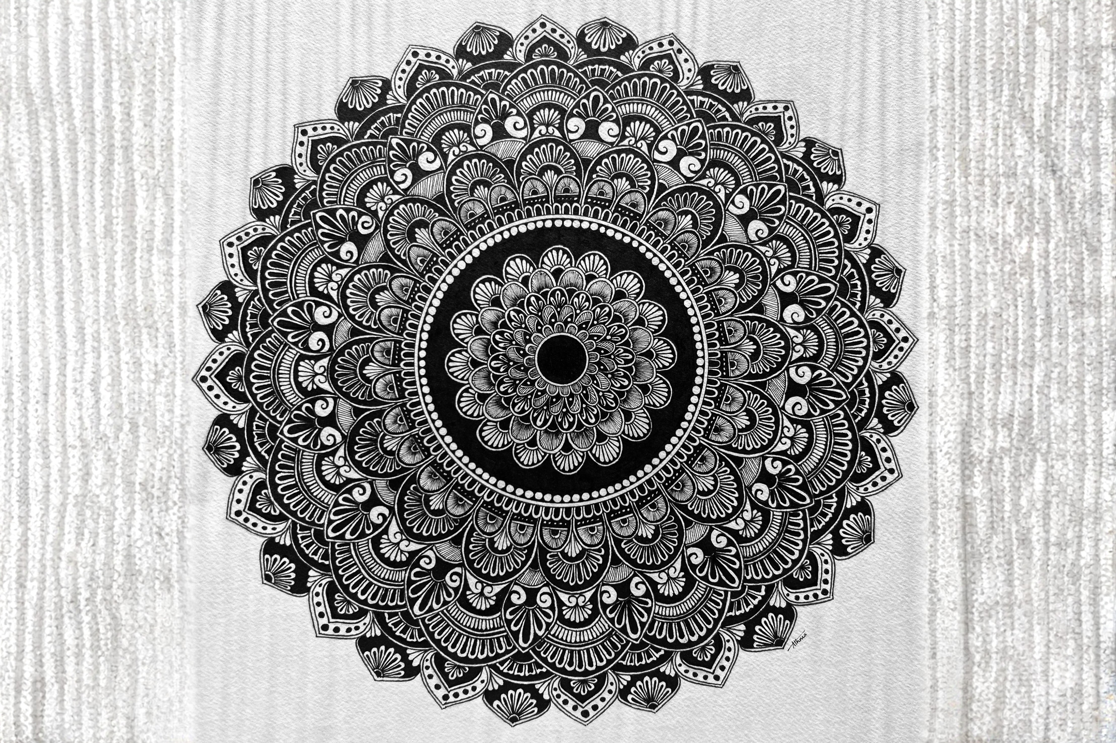Mandala I — Ink on paper