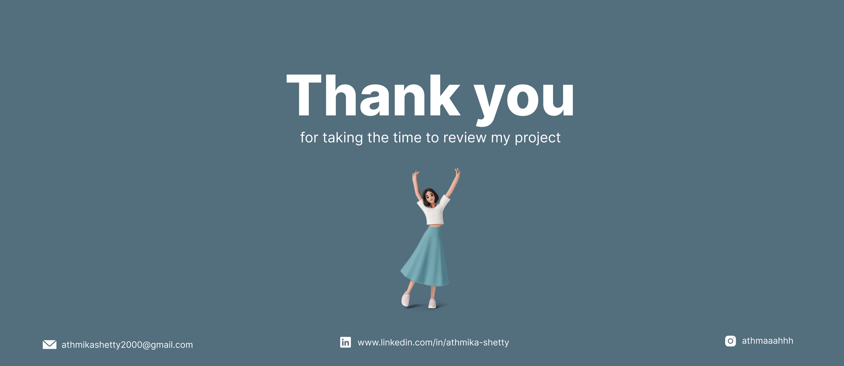 Thank you for taking the time to review this project